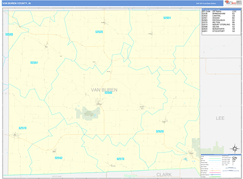 Van Buren County, IA Digital Map Basic Style